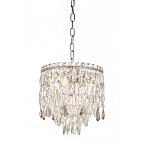 Люстра круглая с хрустальными подвесками на серебряном каркасе Roul Crystal Light варинант исполнения - 10 | Loft Concept в Ростове-на-Дону