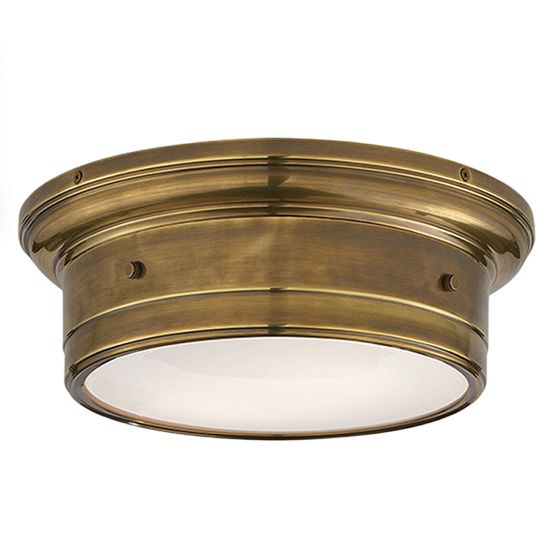 Потолочный светильник круглый цвета состаренная латунь Modern Simple Ceiling Light Латунь Белый в Ростове-на-Дону | Loft Concept 