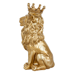 Статуэтка лев с детализированной гривой и изящной короной Lion Crown  варинант исполнения - 2 | Loft Concept в Ростове-на-Дону