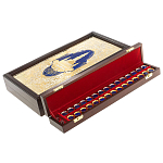 Нарды настольные из натурального камня лазурит и долерит Backgammon from Stone варинант исполнения - 5 | Loft Concept в Ростове-на-Дону