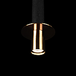 Подвесной светильник с узким цилиндрическим плафоном и золотым металлическим декором Concrete Pipe варинант исполнения - 7 | Loft Concept в Ростове-на-Дону