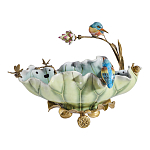 Чаша в виде листка лотоса с птицами Eden Garden варинант исполнения - 3 | Loft Concept в Ростове-на-Дону