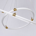 Люстра подвесная с двумя пересекающимися белыми светодиоидными кольцами Luke Lampco Tracer Lamp варинант исполнения - 8 | Loft Concept в Ростове-на-Дону