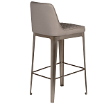 Стул барный светло-серый из экокожи Spectacular High Bar Stool варинант исполнения - 2 | Loft Concept в Ростове-на-Дону