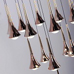 Люстра светодиодная с акриловыми конусообразными плафономи розовое золото Astra 60   варинант исполнения - 4 | Loft Concept в Ростове-на-Дону