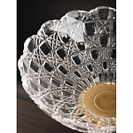 Чаша стеклянная прозрачная на бронзовой подставке с фигуркой девушки Eden Garden варинант исполнения - 7 | Loft Concept в Ростове-на-Дону