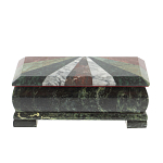 Шкатулка для денег с мозаикой из натуральных камней Stone Casket варинант исполнения - 2 | Loft Concept в Ростове-на-Дону