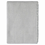 Плед из шерсти мериноса серого цвета 130×180 см Gray Waves варинант исполнения - 1 | Loft Concept в Ростове-на-Дону