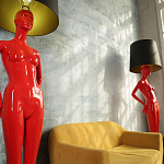 Лампа MANNEQUIN LAMP с абажуром созерцание силуэта варинант исполнения - 7 | Loft Concept в Ростове-на-Дону