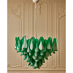 Люстра из стеклянных зеленых лепестков Petalled Illuminator варинант исполнения - 4 | Loft Concept в Ростове-на-Дону