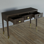 Дизайнерский Письменный стол Elsa Dreams Walnut с тремя ящиками варинант исполнения - 4 | Loft Concept в Ростове-на-Дону