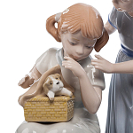 Статуэтка фарфоровая Девочки с собачками Charming Statuette варинант исполнения - 1 | Loft Concept в Ростове-на-Дону