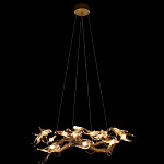 Люстра подвесная с прозрачными стеклянными птичками на ветвях Диаметр 80 см Serip Voa варинант исполнения - 3 | Loft Concept в Ростове-на-Дону