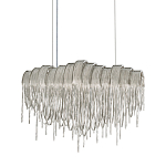 Люстра подвесная с металлическими цепочками и изогнутыми металлическими дугами 72 см Atlantis Chain варинант исполнения - 1 | Loft Concept в Ростове-на-Дону