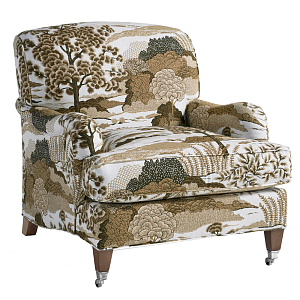 Кресло Trumann Club Chair Beige Landscape бежевый пейзах
