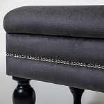 Мягкая банкетка с зоной для хранения Casket Dark Grey варинант исполнения - 3 | Loft Concept в Ростове-на-Дону