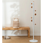 Напольная вешалка из древесины бука Unique Shaped Furniture Floor Hanger White варинант исполнения - 3 | Loft Concept в Ростове-на-Дону