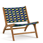 Кресло низкое из массива тика Barbados варинант исполнения - 1 | Loft Concept в Ростове-на-Дону