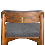 Барный стул из массива ясеня с обивкой из рогожки Elegant Ash варинант исполнения - 5 | Loft Concept в Ростове-на-Дону