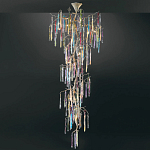 Люстра с голубыми и прозрачными подвесками в форме капель Blue Drop Chandelier варинант исполнения - 2 | Loft Concept в Ростове-на-Дону