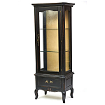 Витрина однодверная с ящиком и 3-мя полками из массива березы Vintage варинант исполнения - 2 | Loft Concept в Ростове-на-Дону