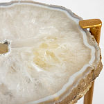 Кофейный стол со столешницей из агата Agate Design Beige варинант исполнения - 2 | Loft Concept в Ростове-на-Дону