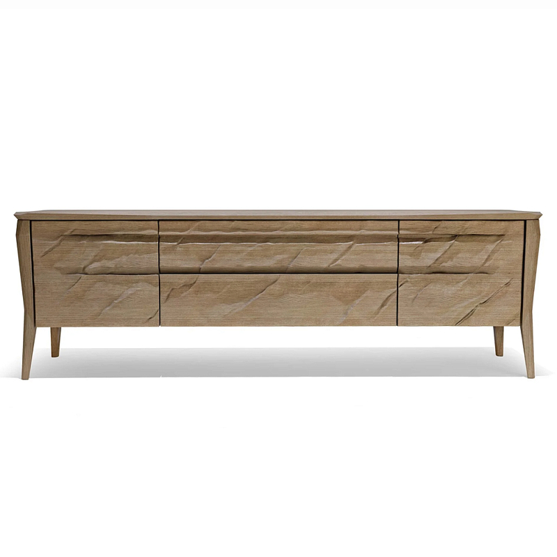ТВ тумба 2 двери и 2 выдвижных ящика Tasteful Furniture Венге Светлый дуб ТВ тумба 2 двери и 2 выдвижных ящика Tasteful Furniture Венге Светлый дуб в Ростове-на-Дону | Loft Concept