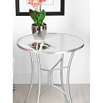 Столик приставной с круглой столешницей на серебристом основании Scenical Table варинант исполнения - 3 | Loft Concept в Ростове-на-Дону