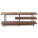 ТВ-тумба с полками из массива ореха Derick Wooden TV Stand варинант исполнения - 1 | Loft Concept в Ростове-на-Дону