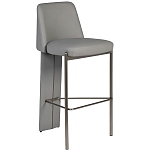 Стул барный серый с обивкой из экокожи Special Support варинант исполнения - 1 | Loft Concept в Ростове-на-Дону