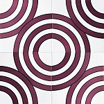 Дизайнерская плитка с узором Мишень варинант исполнения - 1 | Loft Concept в Ростове-на-Дону