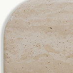 Консоль с овальной столешницей и фактурным деревянным основанием Enzo варинант исполнения - 4 | Loft Concept в Ростове-на-Дону