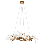 Люстра подвесная с прозрачными стеклянными птичками на ветвях Диаметр 100 см Serip Voa варинант исполнения - 2 | Loft Concept в Ростове-на-Дону