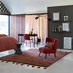 Черный приставной столик из массива AMORPHOUS варинант исполнения - 3 | Loft Concept в Ростове-на-Дону