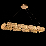 Люстра прямоугольная с текстурным природным рисунком IceFlame варинант исполнения - 1 | Loft Concept в Ростове-на-Дону