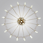 Люстра подвесная из металла с прозрачными подвесками из хрусталя Quasar 93 варинант исполнения - 4 | Loft Concept в Ростове-на-Дону