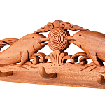 Панно-вешалка из дерева дельфины Panel With Animals варинант исполнения - 2 | Loft Concept в Ростове-на-Дону