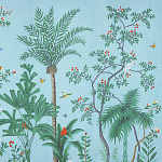 Обои ручная роспись Amazonia Duck Egg варинант исполнения - 2 | Loft Concept в Ростове-на-Дону
