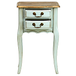 Прикроватная тумба из массива березы светло-бирюзовая Montmartre Provence Bedside Table варинант исполнения - 3 | Loft Concept в Ростове-на-Дону