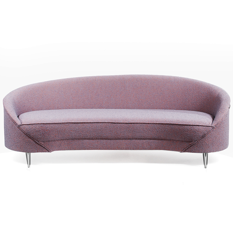Диван Paulet Sofa Сиреневое Букле Лиловый Хром Диван Paulet Sofa Сиреневое Букле Лиловый Хром в Ростове-на-Дону | Loft Concept