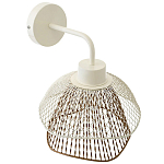 Бра с сетчатым металлическим абажуром Beige Gold Mesh Lampshade варинант исполнения - 3 | Loft Concept в Ростове-на-Дону
