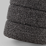 Пуф Three Gray в ткани букле серого цвета варинант исполнения - 6 | Loft Concept в Ростове-на-Дону