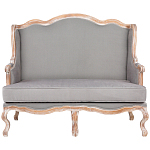 Диван двухместный из массива бука светло-серый Solid Luxury варинант исполнения - 1 | Loft Concept в Ростове-на-Дону