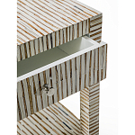 Тумбочка прикроватная Vancouver Bone Inlay Bedside Beige варинант исполнения - 2 | Loft Concept в Ростове-на-Дону
