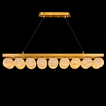 Люстра линейная прямоугольная с сферическими плафонами Phased Spheres варинант исполнения - 2 | Loft Concept в Ростове-на-Дону