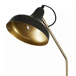 Торшер с плафоном в форме купола в сочетании черного и золотистого цвета Minimalist Execution варинант исполнения - 1 | Loft Concept в Ростове-на-Дону