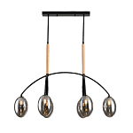 Люстра с серыми стеклянными плафонами Inscription варинант исполнения - 1 | Loft Concept в Ростове-на-Дону