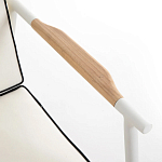 Садовый 2-х местный диван с подлокотниками из тика White варинант исполнения - 6 | Loft Concept в Ростове-на-Дону