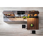 Кухонный гарнитур из камня и дерева SISTEMA XY Dada Engenereed Kitchen варинант исполнения - 6 | Loft Concept в Ростове-на-Дону