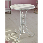 Столик белый кованный в прованском стиле Vaucluse варинант исполнения - 5 | Loft Concept в Ростове-на-Дону